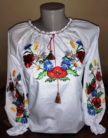 Дитяча вишита сорочка "Барви літа" 183 фото