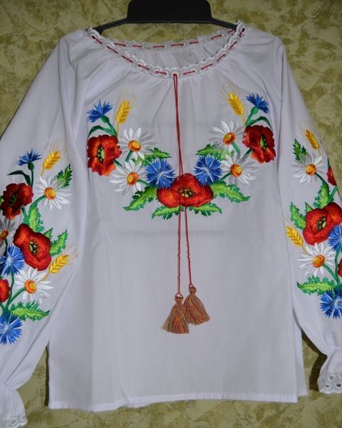 Дитяча вишита сорочка "Барви літа" 183 фото