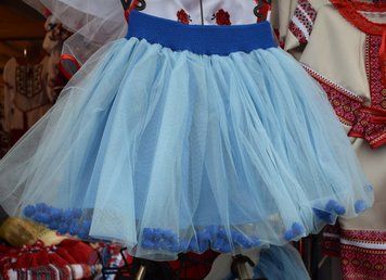 Спідничка для дівчинки "Барбі" голуба 429 фото