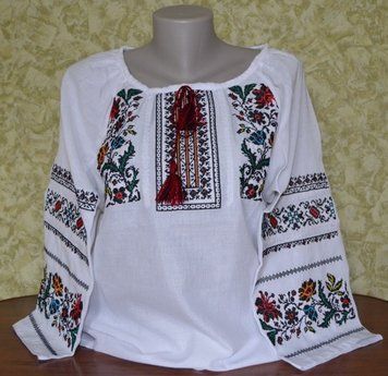 Сорочка вишита "Київська лілія" кольорова 40 фото