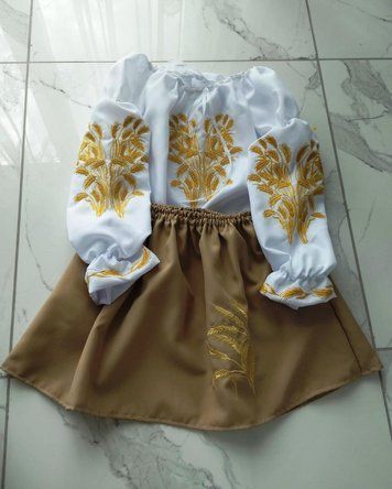 Костюм вишиванка для дівчинки "Домініка" 4765 фото
