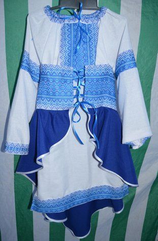 Костюм для дівчинки "Соломія" синій 304 фото