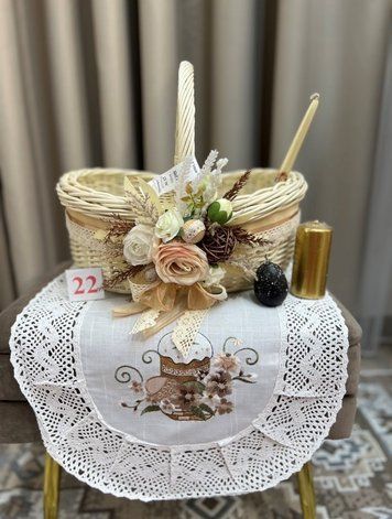 Сучасний Великодній кошик 22 35-22 фото