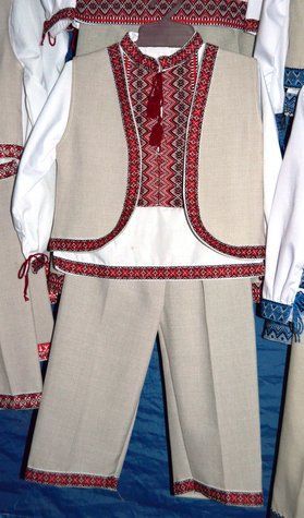 Костюм вишиванка "Козак" червоний 260 фото